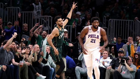 BSJ Game Report: Celtics 124, Sixers 117 - Tatum & Brown outduel Embiid & Harden  taken at TD Garden (Celtics)